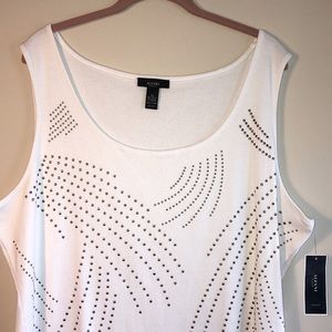 NEW💫Alfani Women’s Sleeveless Plus 3X Blouse Top